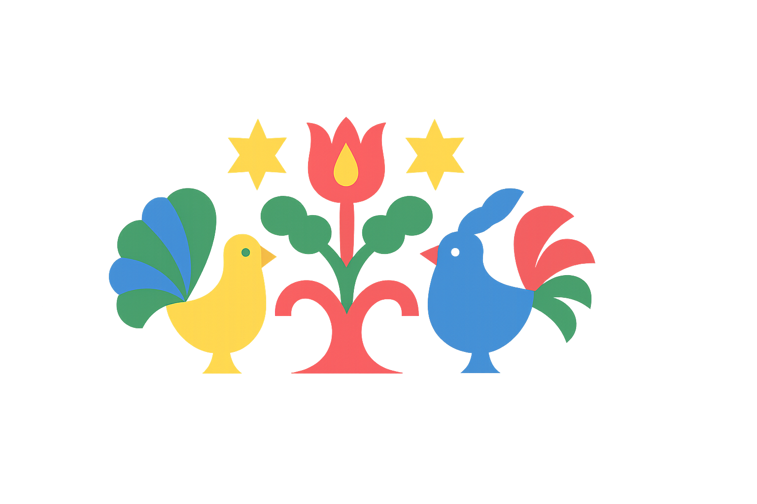 Logotyp Kurpie inspirowany wycinanką – AgroCraft